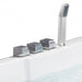 Platinum AM505 Corner Whirlpool Bathtub (61"L x 61"W x 31.5"H) - Platinum - Ambient Home