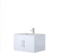 Lexora Geneva 30" - Glossy White Single Bathroom Vanity (Options: White Carrara Marble Top, White Square Sink and 30" LED Mirror w/ Faucet) - Lexora - Ambient Home