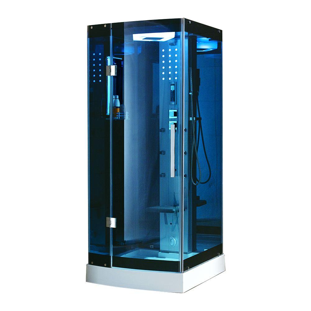 Mesa Ws 301a With Blue Glass Steam Shower 36l X 36w X 85h — Ambient Home