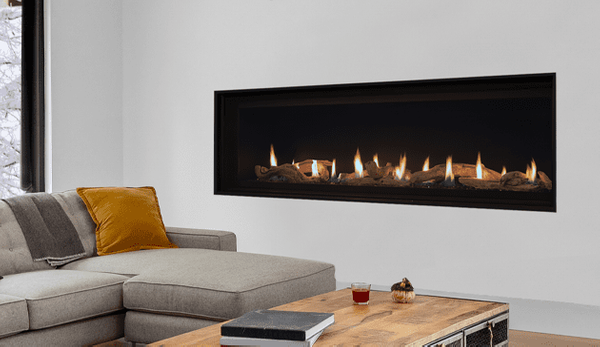 Linear Direct Vent Gas Fireplace 48 with Ceramic Glass and See Thru  Options Including Indoor Outdoor Conversion DRL4048 DRL4000 by Superior  F4846